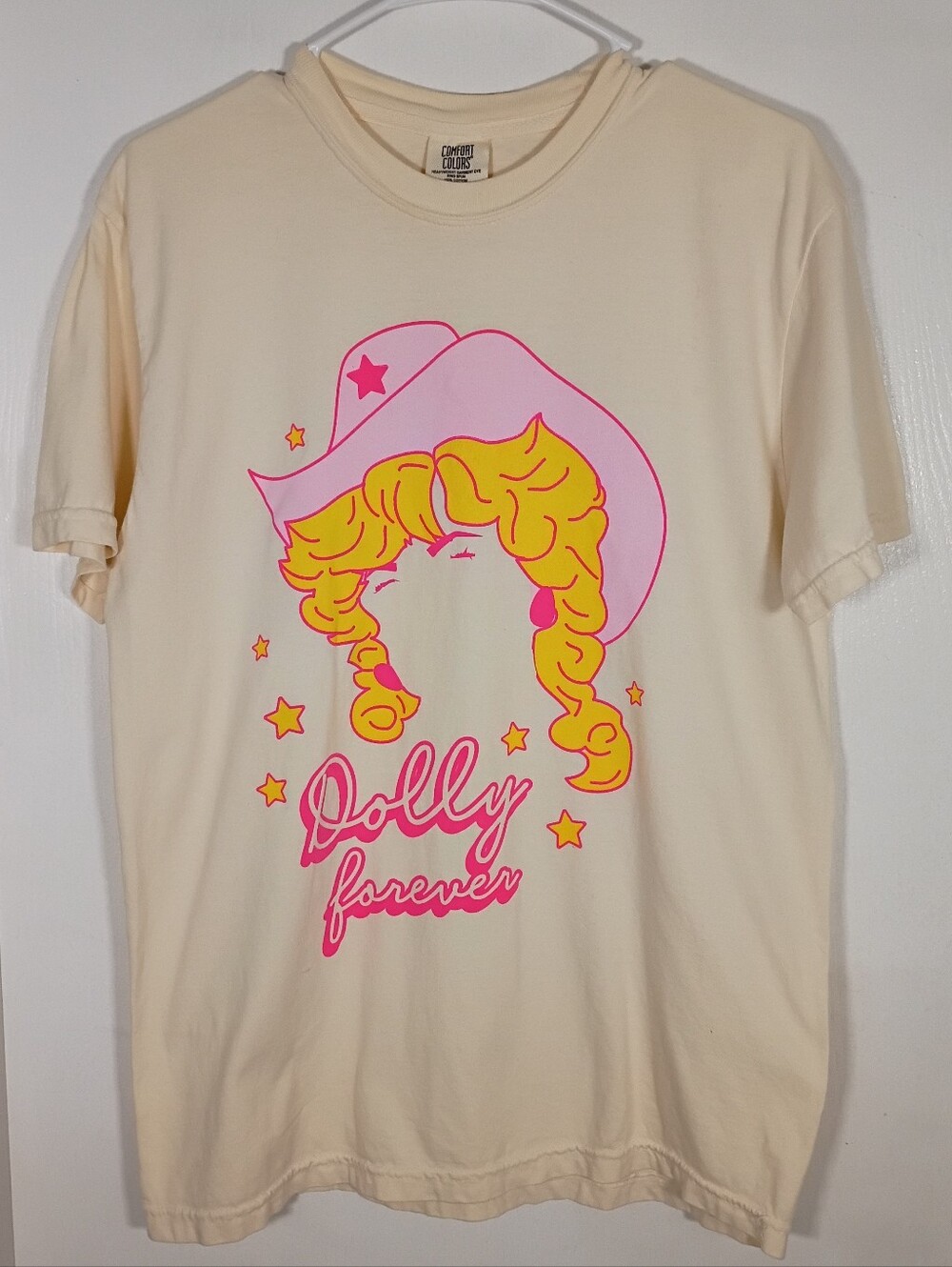 Dolly Parton M T-shirt Pink Cowgirl Hat Western